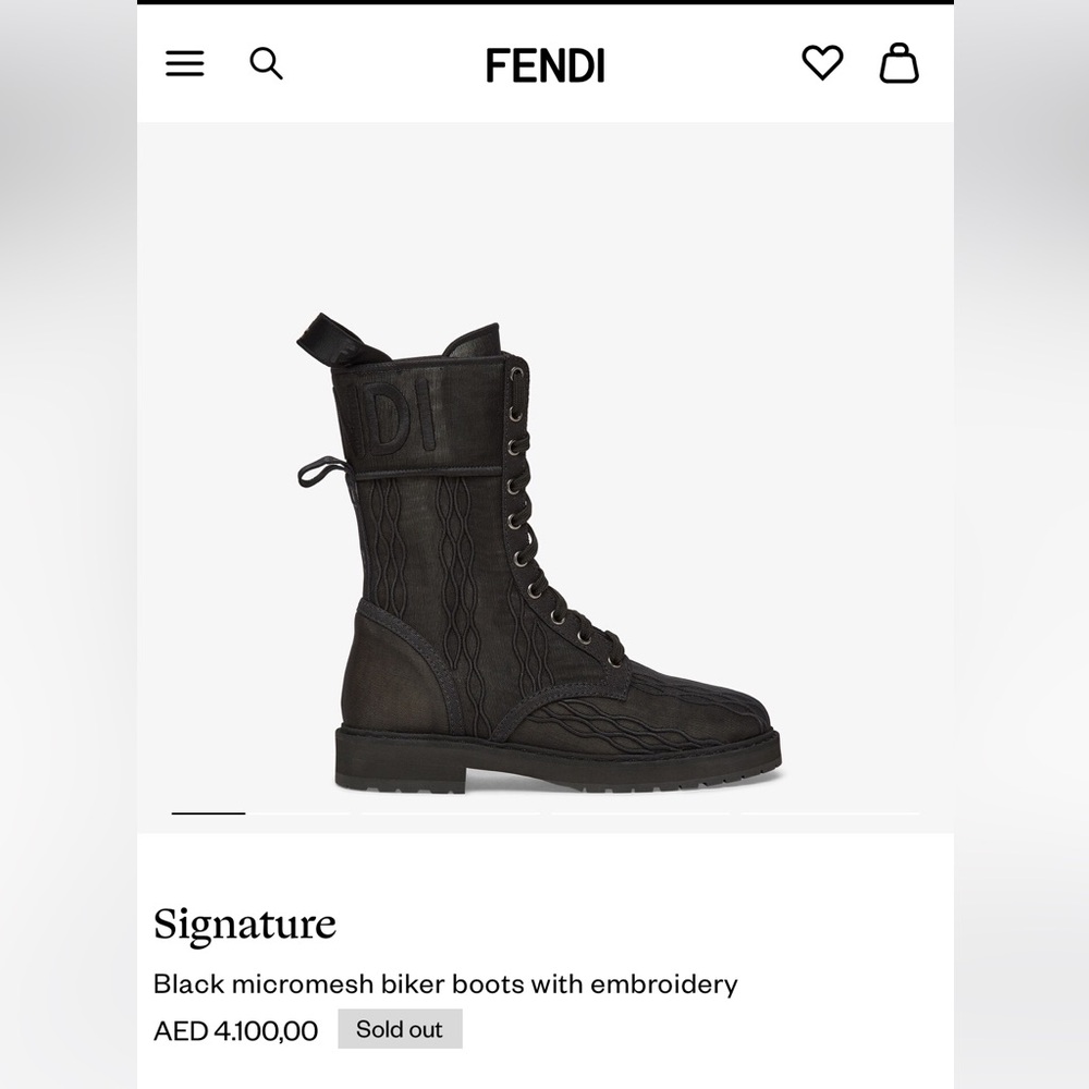 Fendi Black Boots Size 36